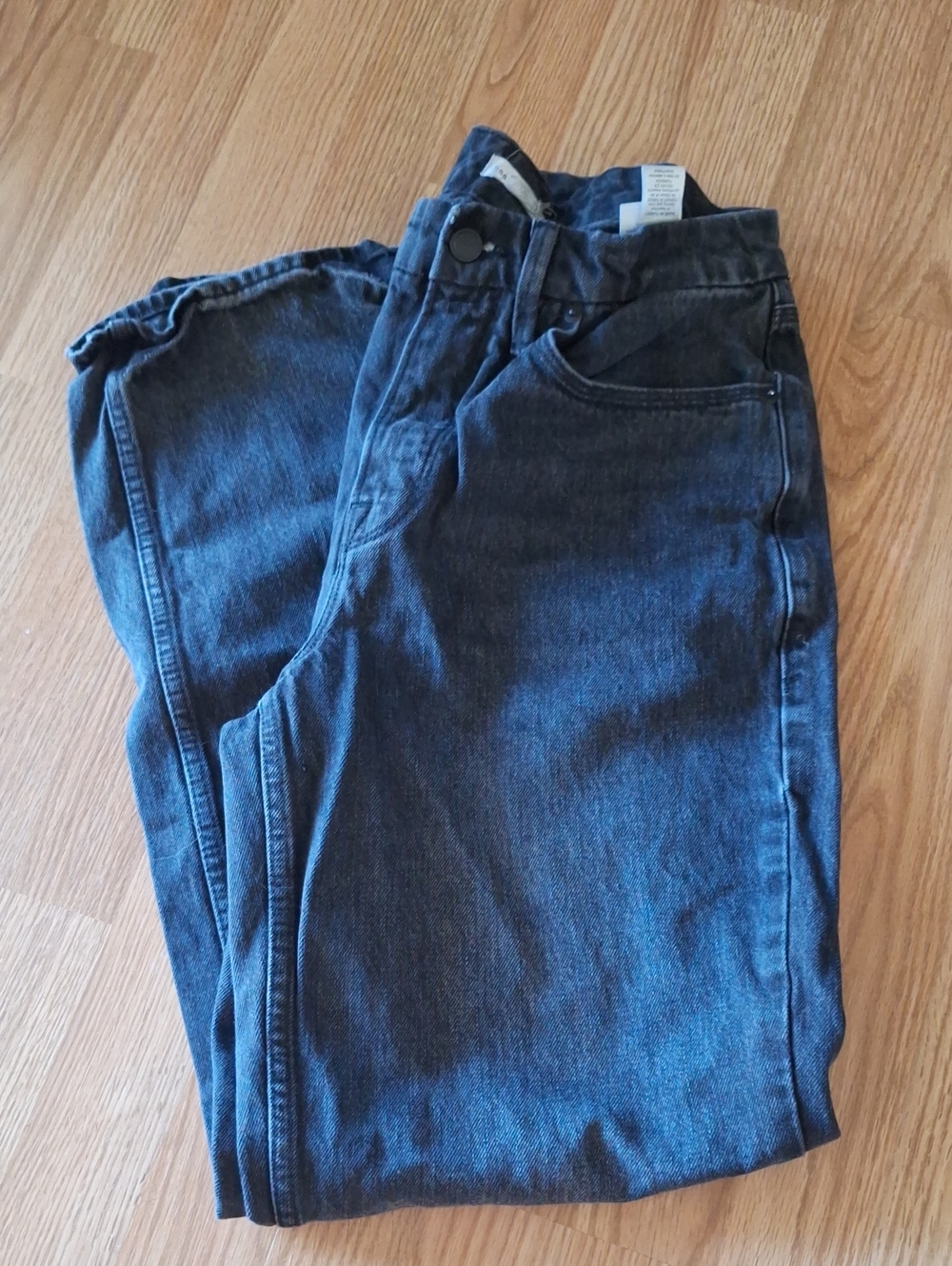 Good American Indigo Flared Wide-Leg Jeans